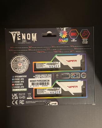 32 GB Ram ddr5 6000mh cl36 RGB patriot viper