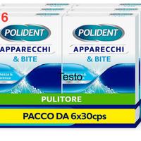 Polident Pulitore Apparecchi e Bite - Pacco da 6