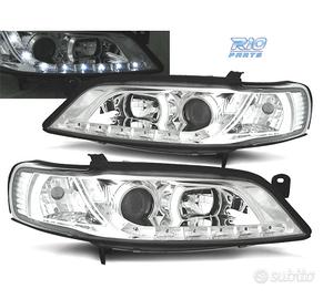FARI PER OPEL VECTRA B 96-98 ANGEL EYES LED FONDO 