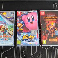 Mario, Kirby,  Minecraft hero Nintendo switch 