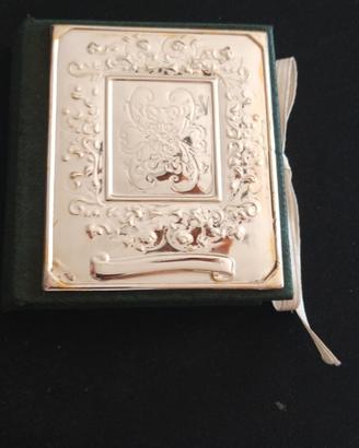 mini album portafoto vintage in argento 925