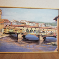 Quadro Ponte Vecchio Firenze B. Cerruti Fellugo