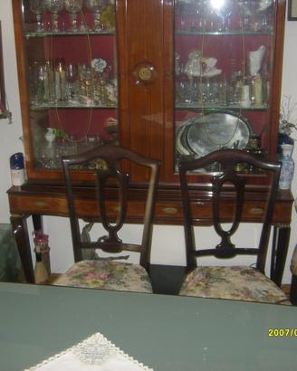 sala da pranzo vintage anni 60