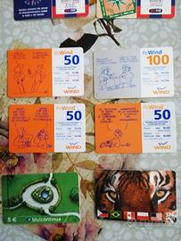 Schede ricariche cell wind,tim,ecc