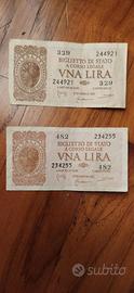 Banconote da una lira 1944