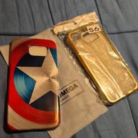 2 cover per Samsung Galaxy S6 nuove (Marvel e oro)