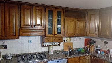 CUCINA COMPONIBILE LEGNO MASSELLO