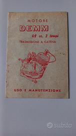 Motore Demm 49 cc, 2 tempi, libretto uso
