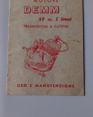 Motore Demm 49 cc, 2 tempi, libretto uso
