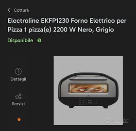 Forno pizza ELECTROLINE EKFP1230