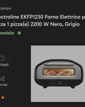 Forno pizza ELECTROLINE EKFP1230