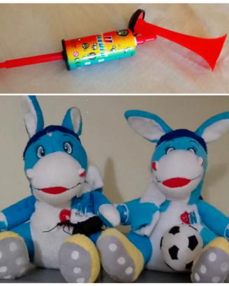 due asini peluche napoli più trombetta 
