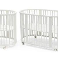 Culla evolutiva stokke sleepi bianca con accessori