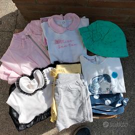 Lotto abbigliamento bimba