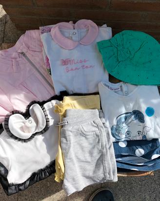 Lotto abbigliamento bimba