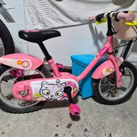 bicicletta bimba da 2-4 anni ruota da 14