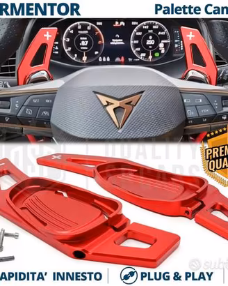 PALETTE Cambio al Volante per CUPRA Paddle Rosse