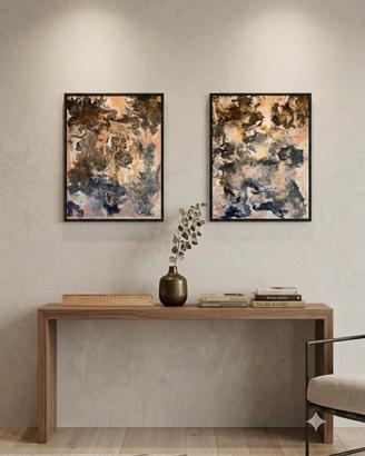 Coppia Quadri Materici "Namib" – 40x50 cm