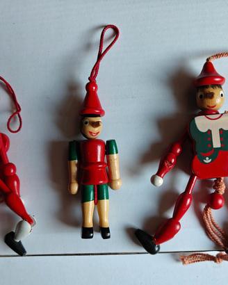Pinocchio di Collodi in varie versioni vintage