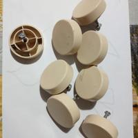 Pomelli rotondi in plastica con vite per cassetti