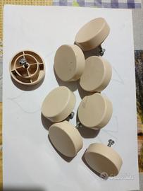 Pomelli rotondi in plastica con vite per cassetti