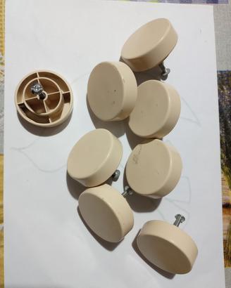 Pomelli rotondi in plastica con vite per cassetti