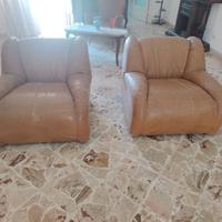 Coppia poltrona design anni 70