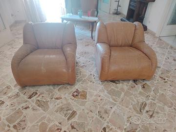 Coppia poltrona design anni 70