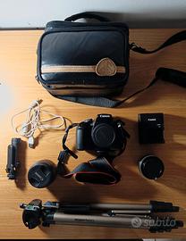 Kit Canon + Obiettivo Nikon 50mm f/1.8 + Accessori