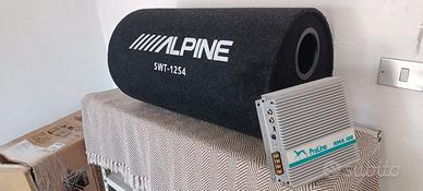 subwoofer modificato con cassa da palco+ ampli 