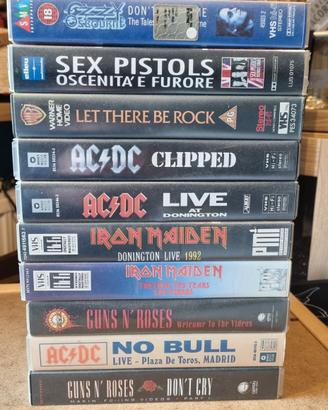 Vhs musica rock  videocassette