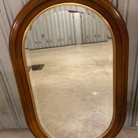 Specchio Vintage Anni 70/80 cornice legno massello