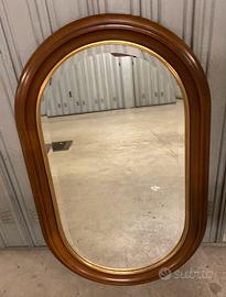 Specchio Vintage Anni 70/80 cornice legno massello