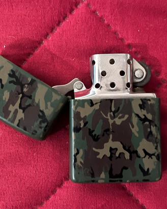 ZIPPO Originale 1986 Raro Matt Camouflage Mimetico