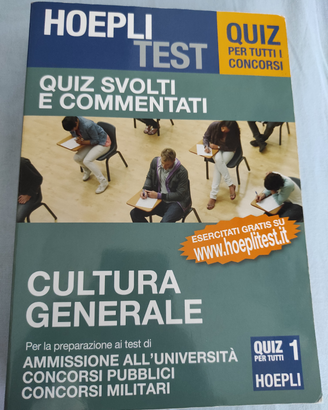 Libro "Cultura generale" di Hoepli test