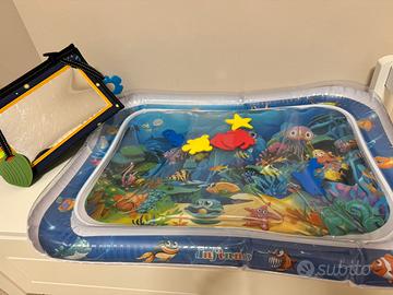 materassino acqua tummy time + specchio bimbo