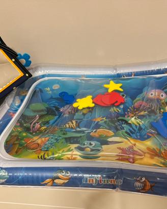 materassino acqua tummy time + specchio bimbo