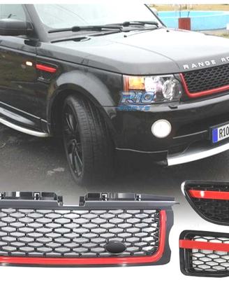 GRIGLIA RANGE ROVER SPORT 05-09 LOOK NERA ROSSA ED