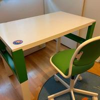 Scrivania regolabile IKEA PÅHL + sedia girevole ÖR
