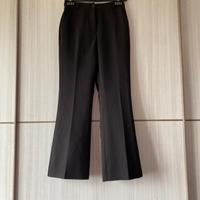 Pantalone nero a gamba larga