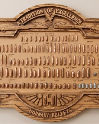 Bacheca espositore pubblicitario Hornady Bullet