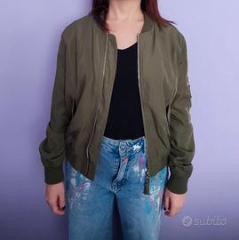 Giacca donna verde militare