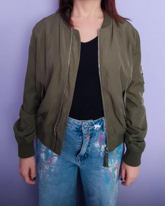 Giacca donna verde militare