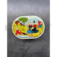 SCATOLA LATTA OVALE BRACCIO DI FERRO VINTAGE