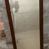 Specchio radica noce anni 40