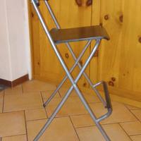 sedia alta pieghevole da bar