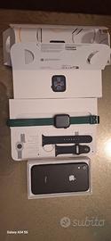IPHONE XR 128GB BLACK + APPLE WATCH SE