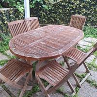 tavolo in legno da esterno