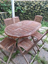 tavolo in legno da esterno
