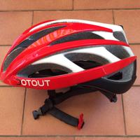 Casco ciclismo DotOut Han - Bianco/Rosso